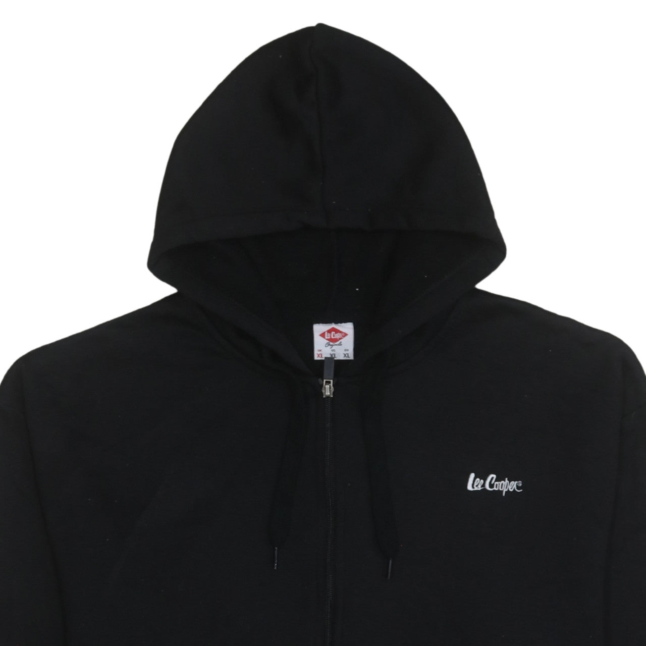 Lee Cooper Mens Black XL Full Zip Hoodie Sweatshirt