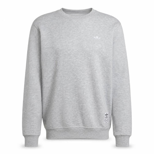 Adidas Men's Grey Crew Neck Pullover Sweatshirt Size S