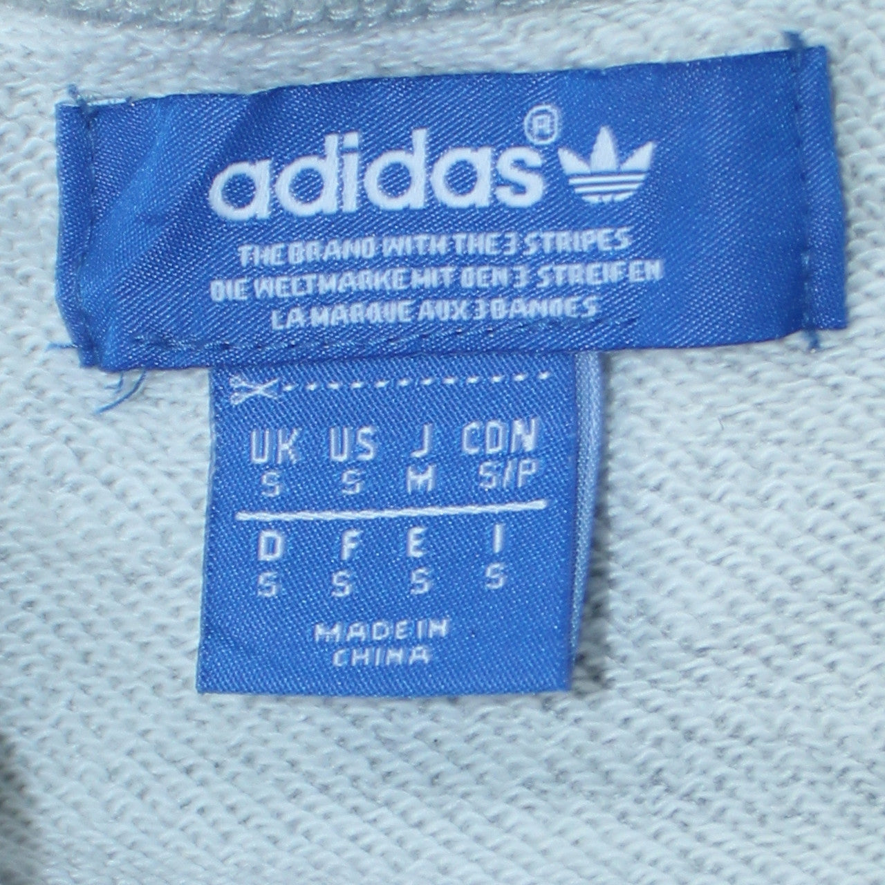 Adidas Men's Grey Crew Neck Pullover Sweatshirt Size S