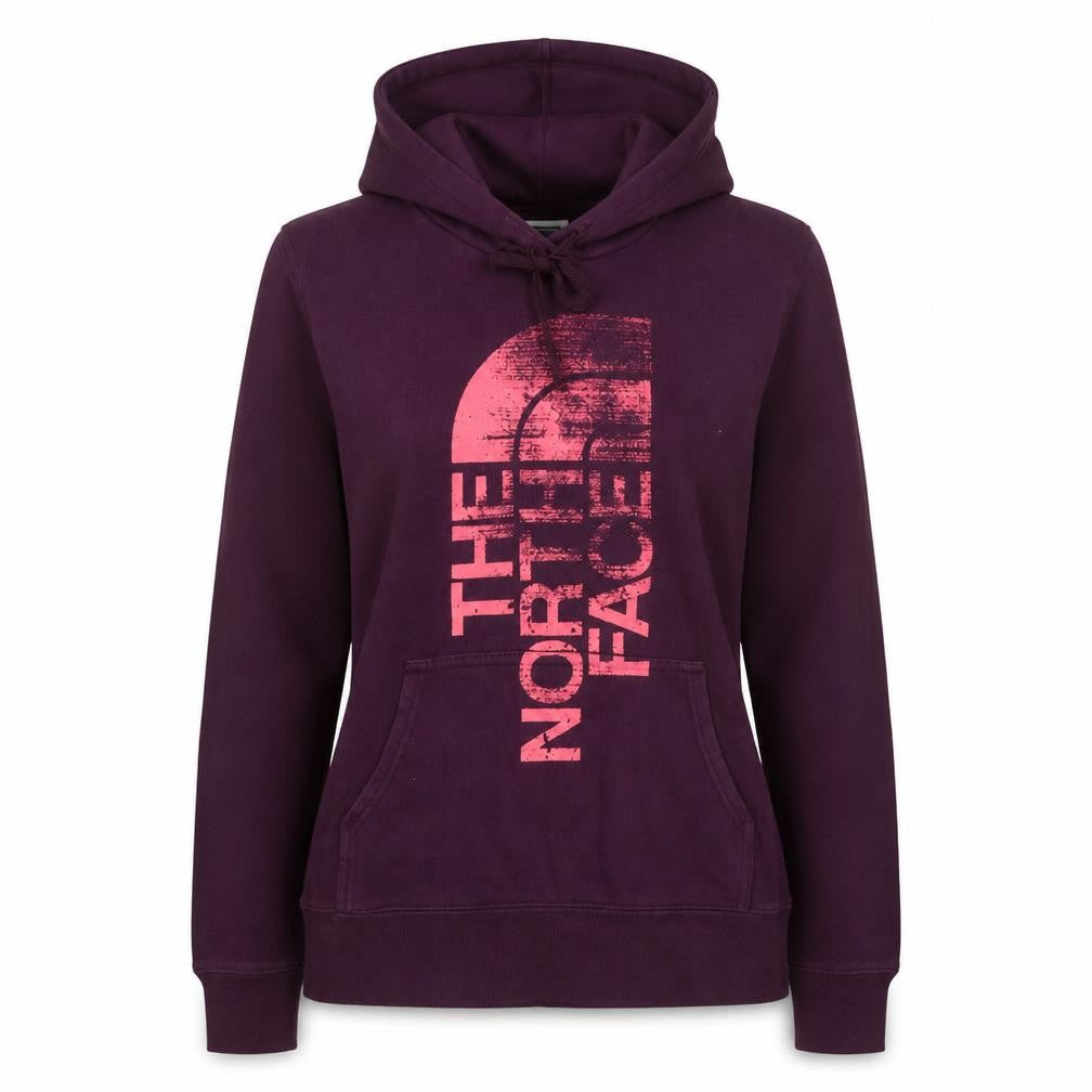 The North Face Womens Purple Pullover Hoodie Small Fleece Lined