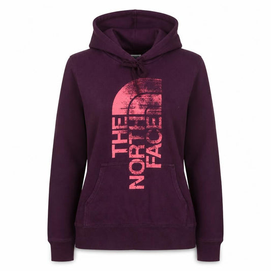 The North Face Womens Purple Pullover Hoodie Small Fleece Lined