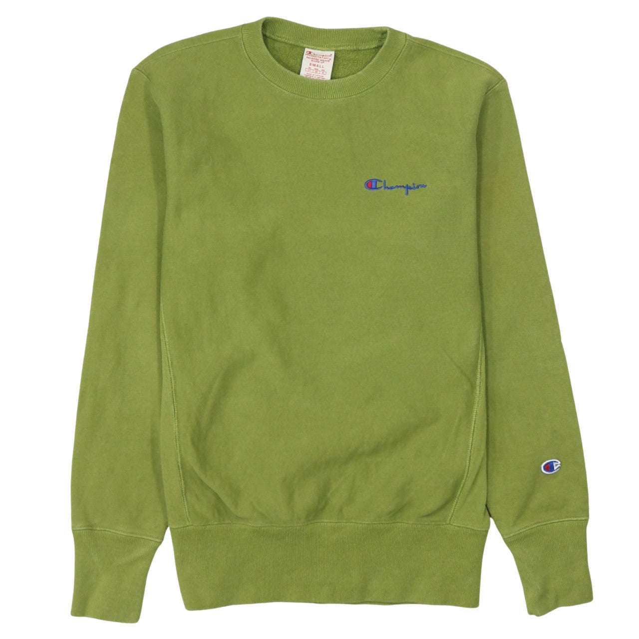 Champion Men's Green Reverse Weave Pullover Sweatshirt Small