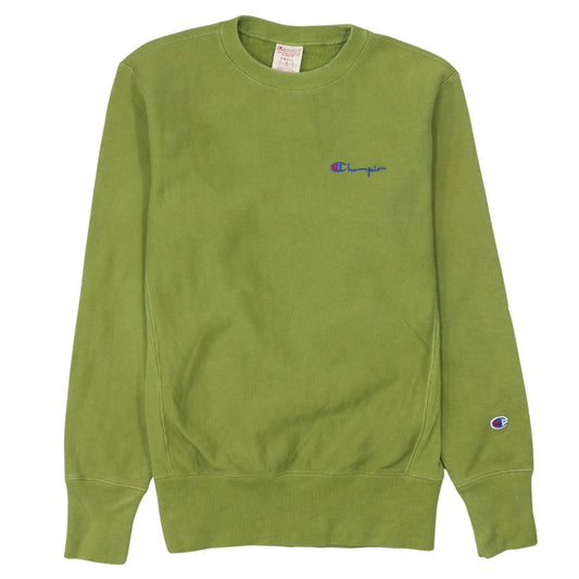 Champion Men's Green Reverse Weave Pullover Sweatshirt Small