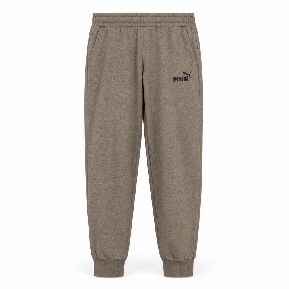 Puma Men Grey Jogger Sweatpants Medium Elastic Waist Drawstring