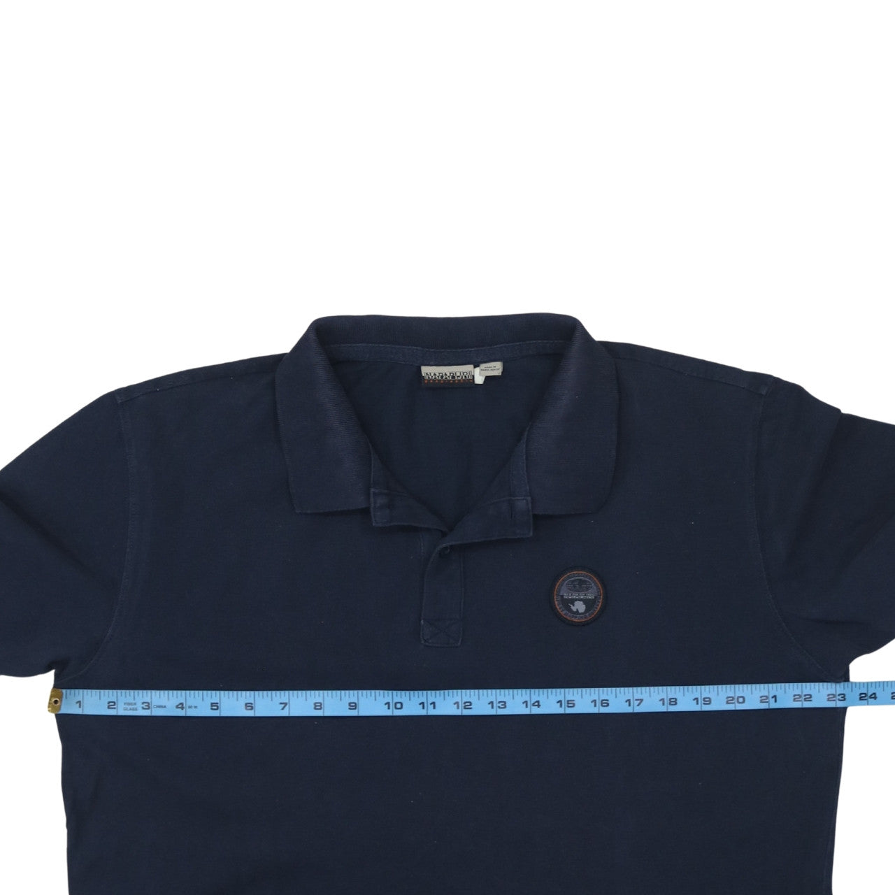 Napapijri Men's Blue 2XL Cotton Polo Shirt Short Sleeve