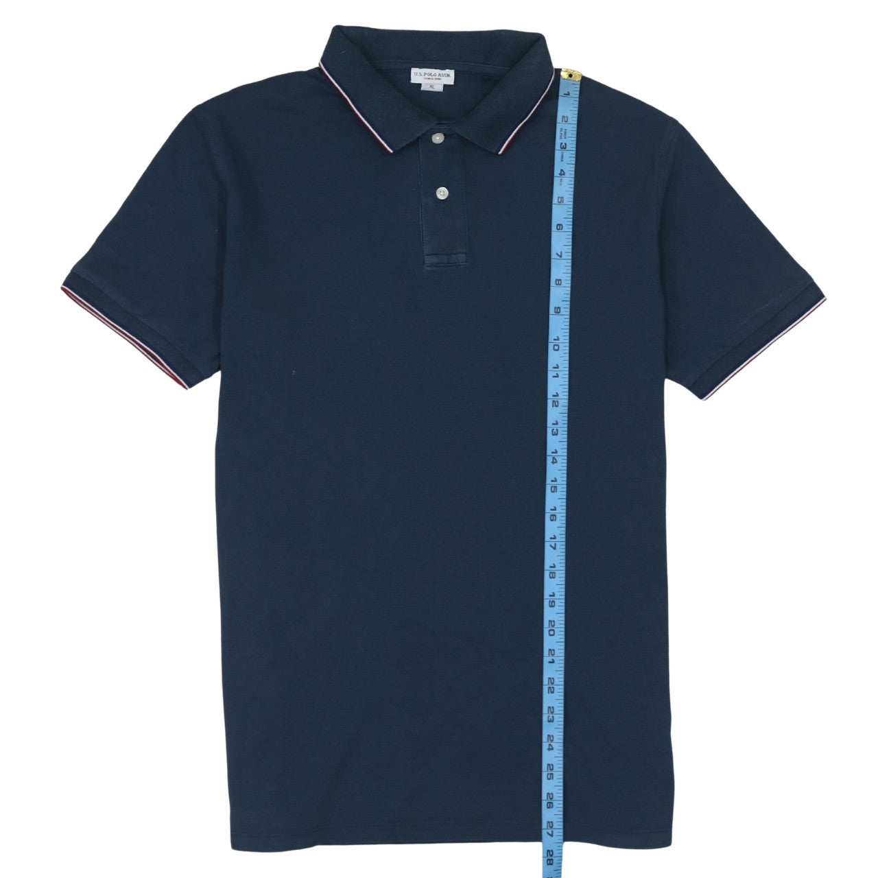 U.S. Polo Assn. Men's Blue XL Short Sleeve Cotton Polo Shirt