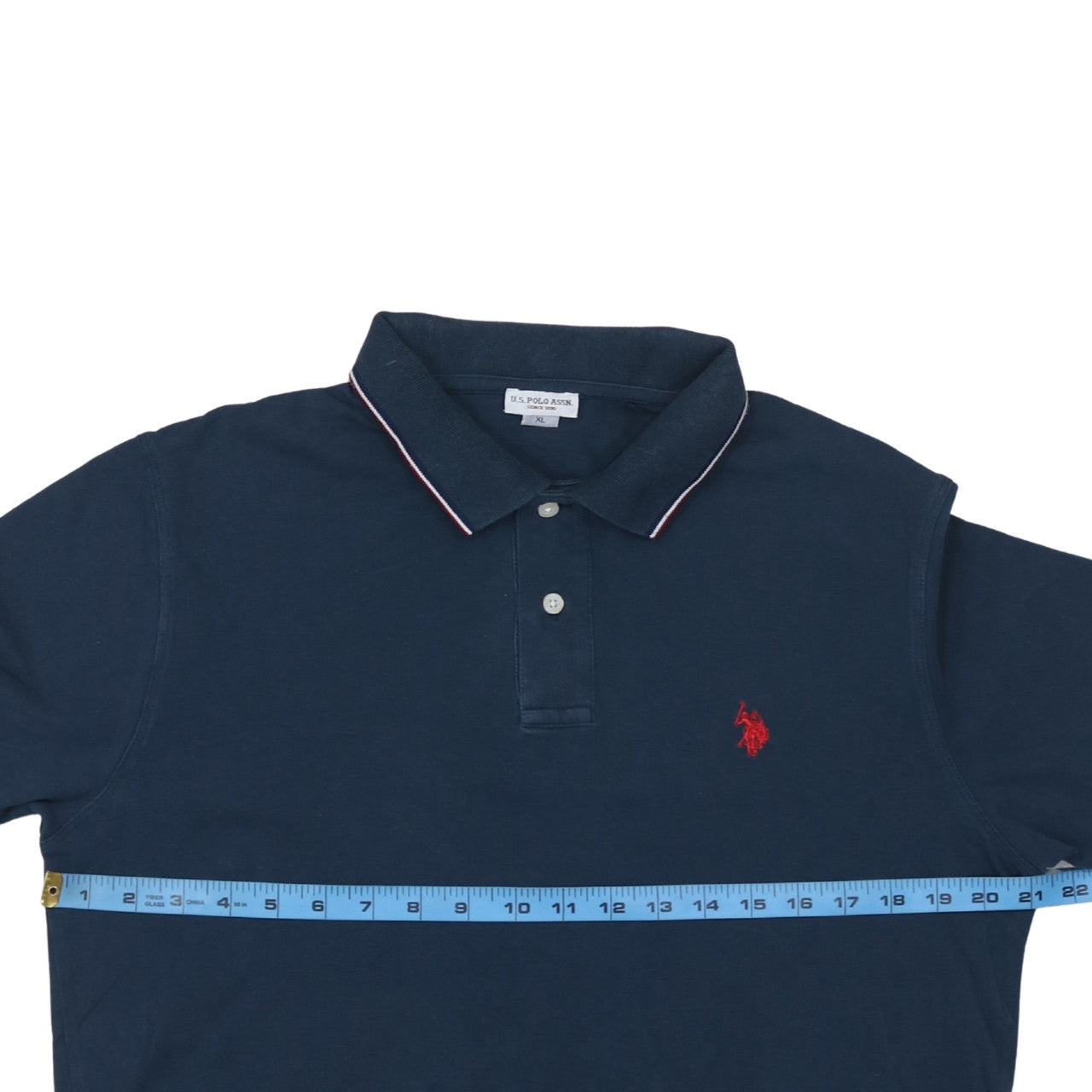 U.S. Polo Assn. Men's Blue XL Short Sleeve Cotton Polo Shirt