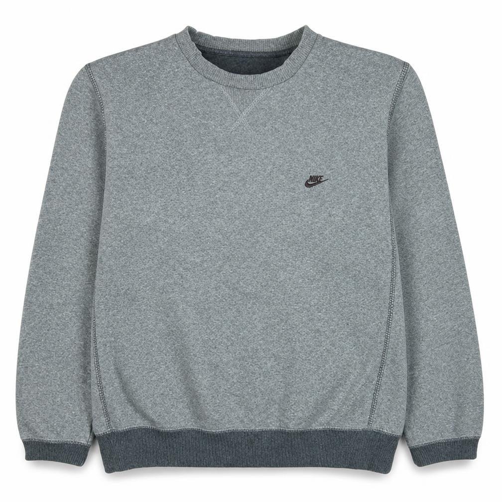 Nike Men’s Grey Crew Neck Pullover Sweatshirt M Regular Fit