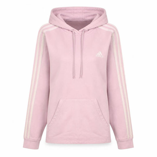 Adidas Womens Pink Pullover Hoodie Size S 8-10 Hooded Sweatshirt