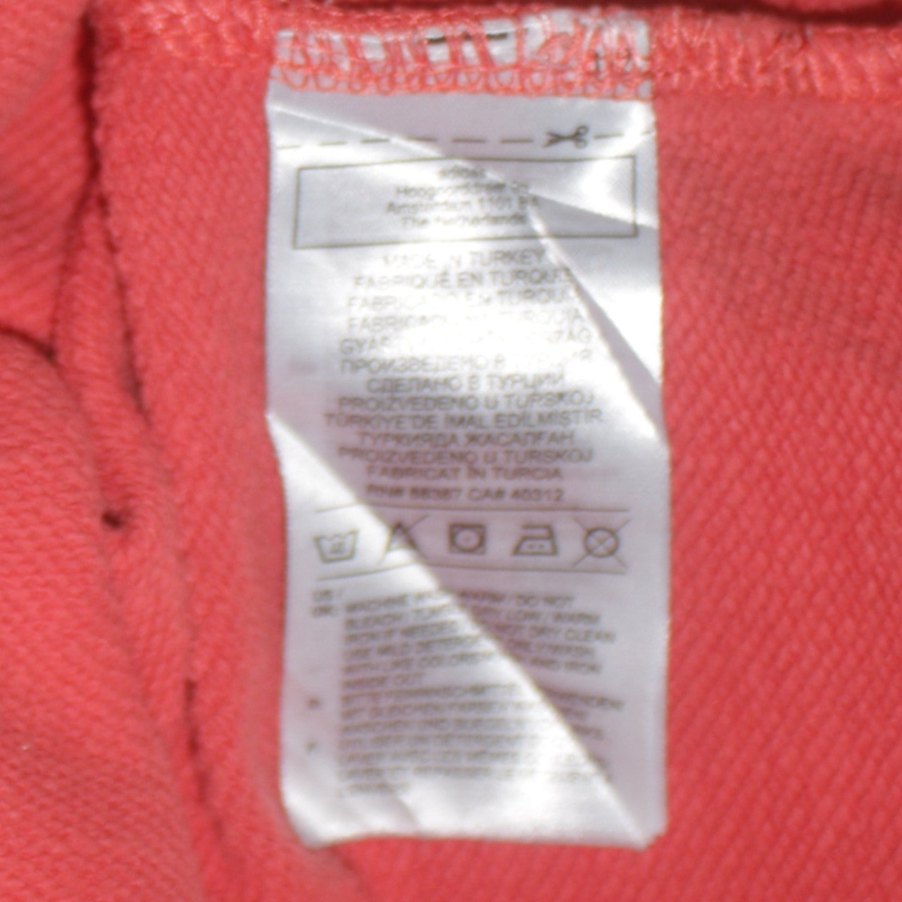 Adidas Women’s Coral 3-Stripes Crop Hoodie Size 8 Cotton Pullover