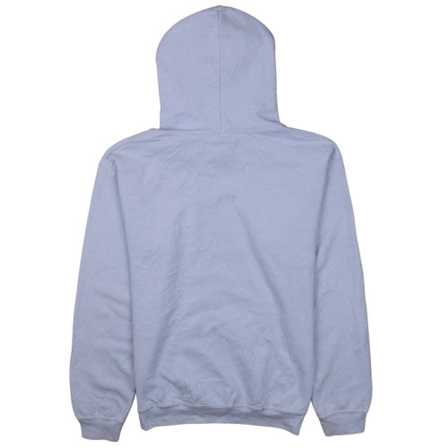 Fila Men Blue Pullover Hoodie Small Logo Graphic Fleece Sweatshirt