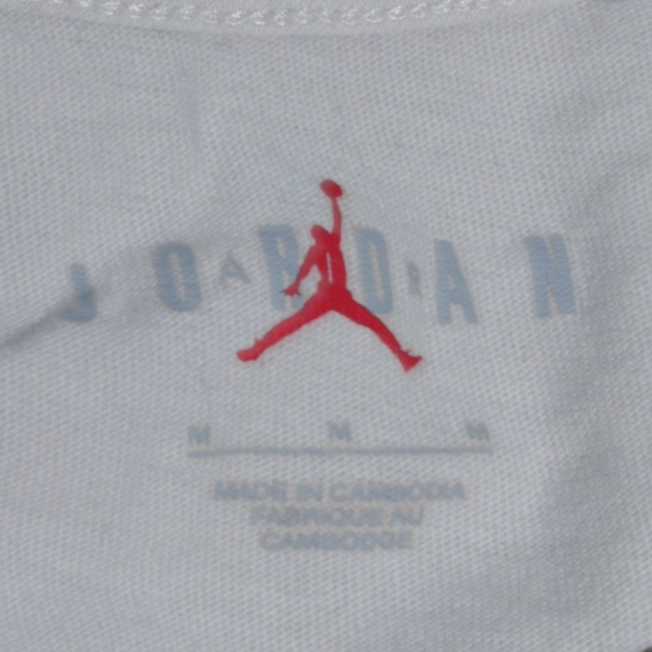 Nike Jordan Men's Beige Graphic Print T-Shirt Size M