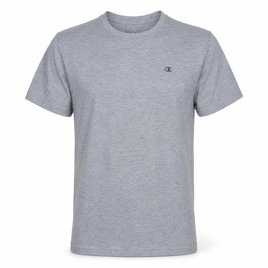 Champion Men's Grey Cotton Crew Neck Short Sleeve T-Shirt M