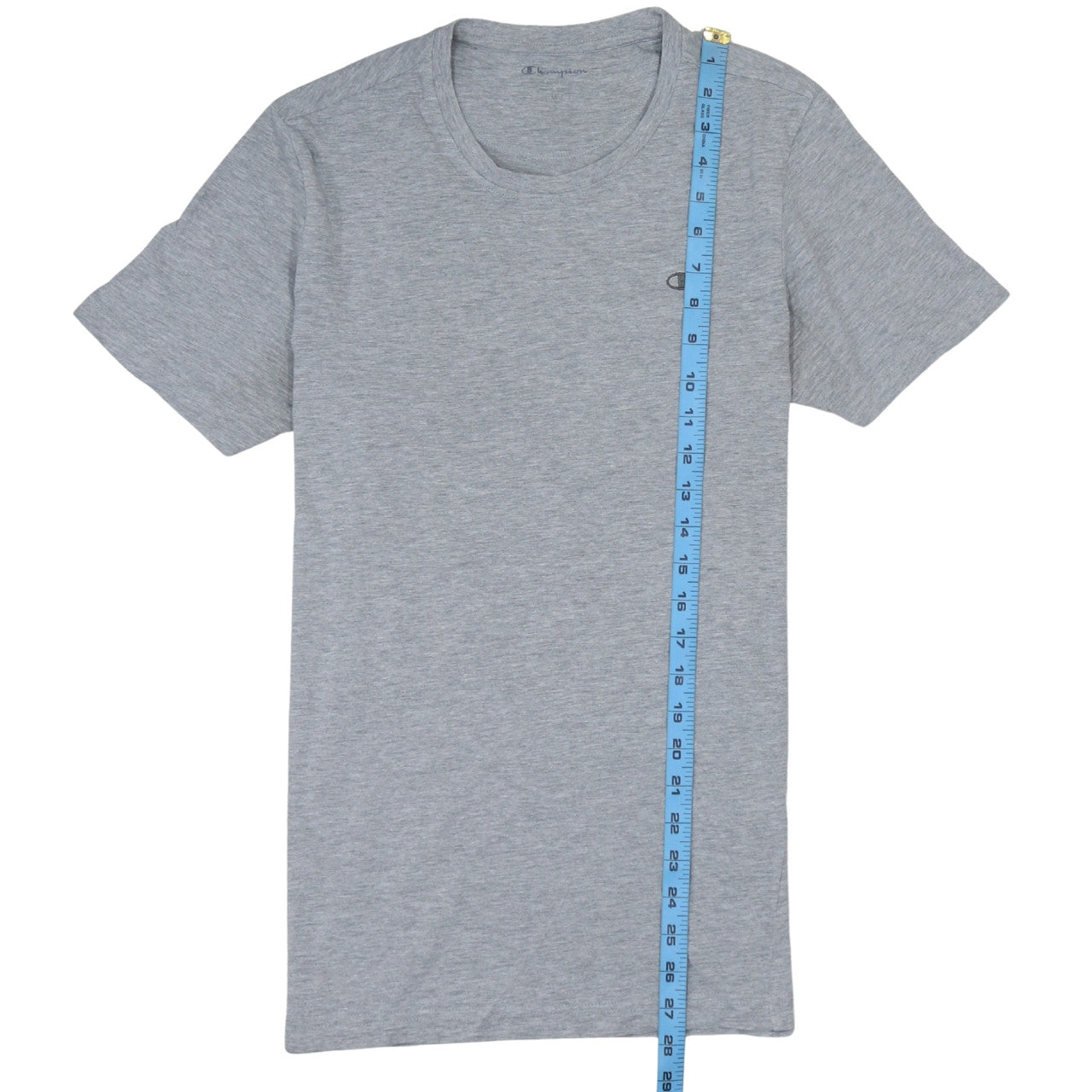 Champion Men's Grey Cotton Crew Neck Short Sleeve T-Shirt M