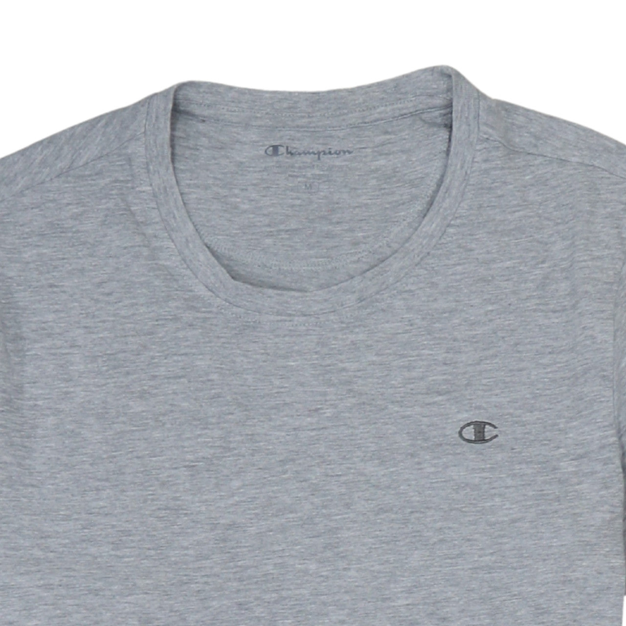 Champion Men's Grey Cotton Crew Neck Short Sleeve T-Shirt M
