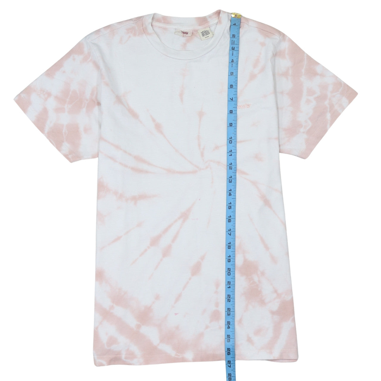 Levi's Men's Pink Tie-Dye Cotton Crew Neck T-Shirt Size S