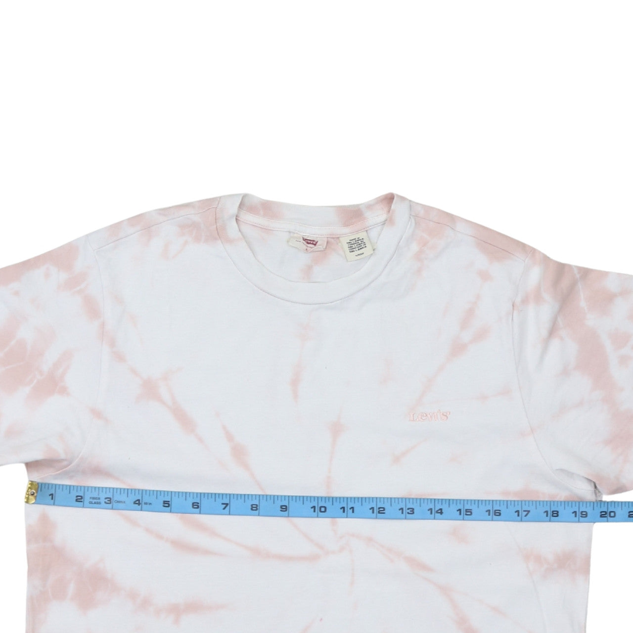 Levi's Men's Pink Tie-Dye Cotton Crew Neck T-Shirt Size S
