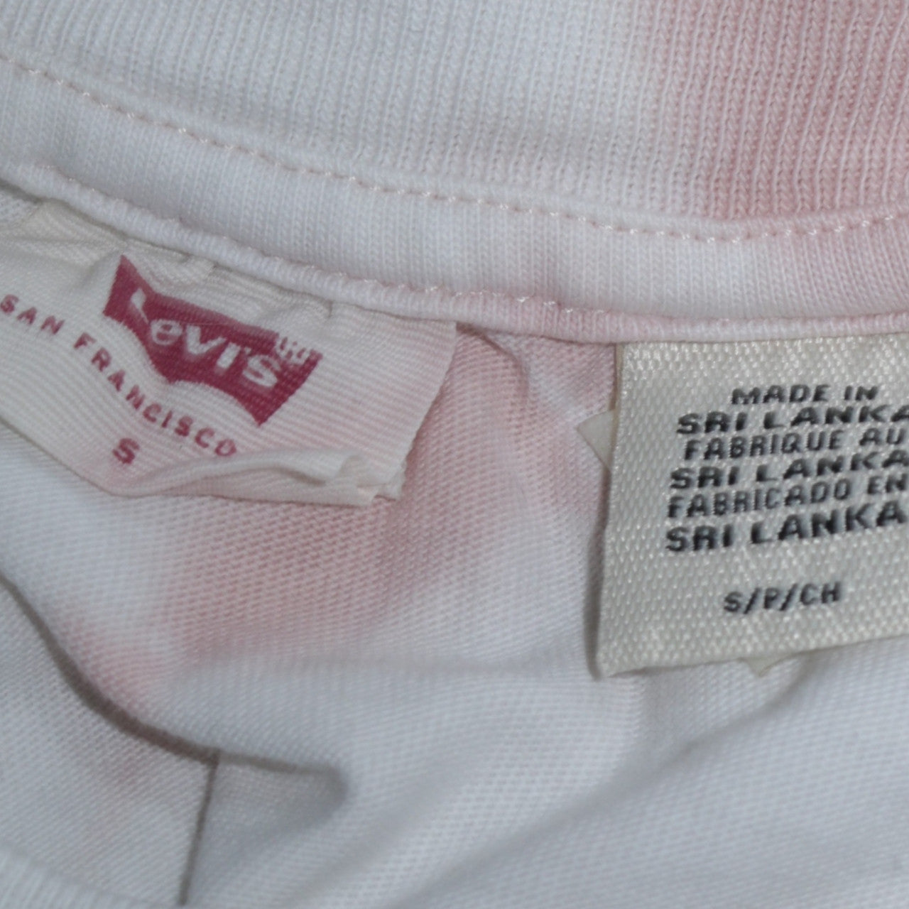 Levi's Men's Pink Tie-Dye Cotton Crew Neck T-Shirt Size S