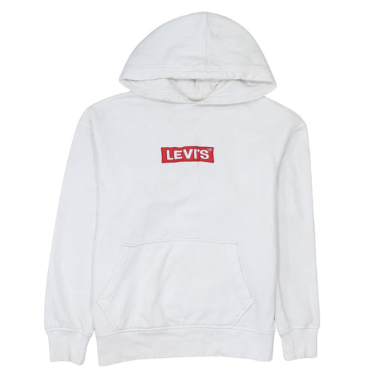 Levi's Men's White Relaxed Fit Pullover Hoodie Size S