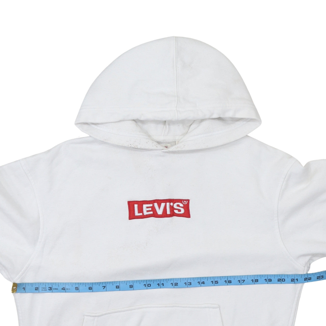 Levi's Men's White Relaxed Fit Pullover Hoodie Size S