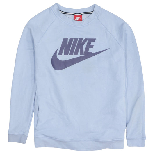 Nike Women’s Light Blue Logo Pullover Sweatshirt Size M