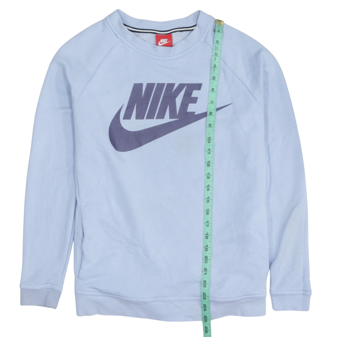 Nike Women’s Light Blue Logo Pullover Sweatshirt Size M