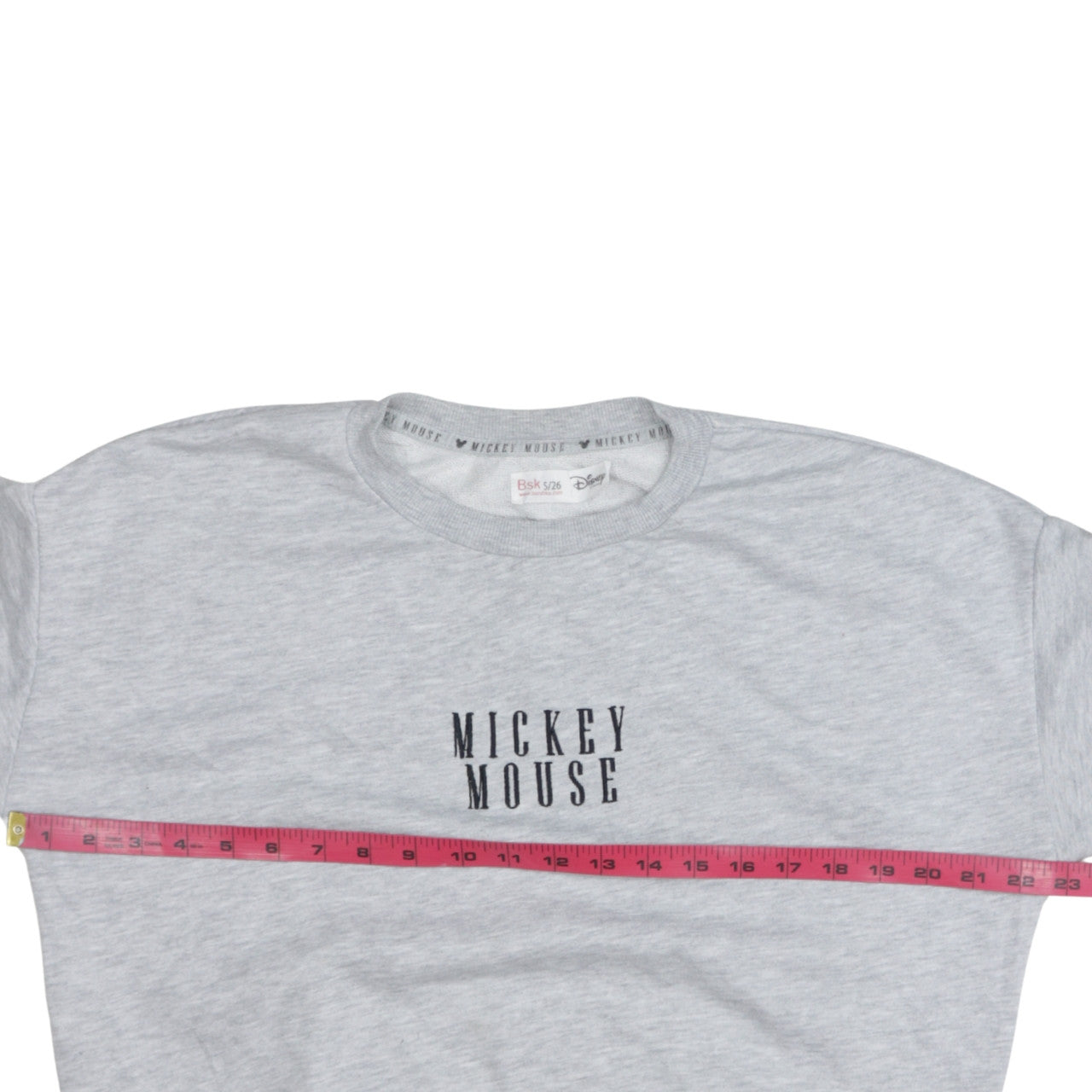 Bershka Disney Womens Grey Mickey Mouse Sweatshirt Size S