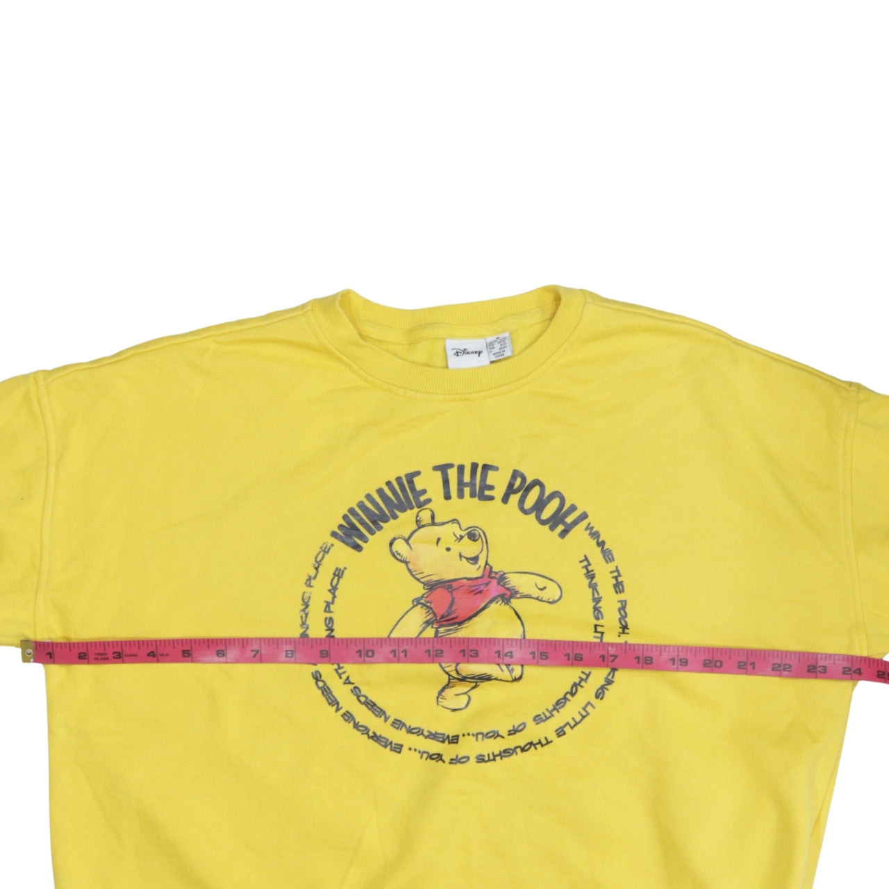Disney Winnie the Pooh Yellow Sweatshirt Primark Women M 12/14