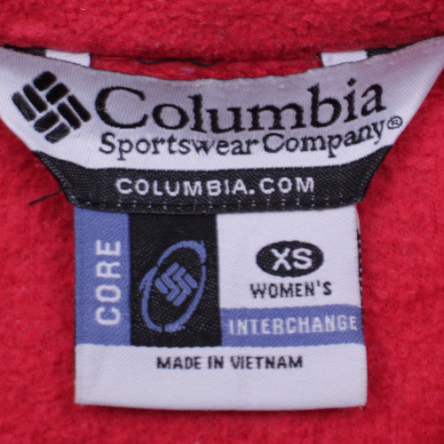 Columbia Women's Red Fleece Full Zip Jacket XS Outdoor