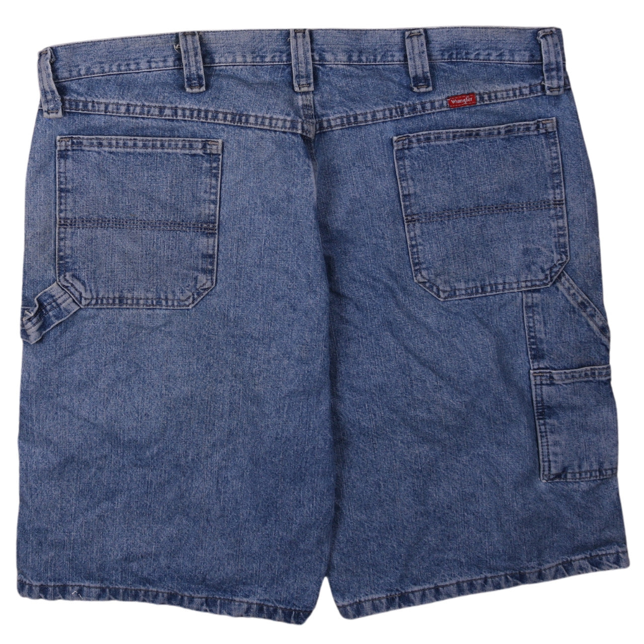 Wrangler Men's Blue Cargo Denim Carpenter Shorts Size 40