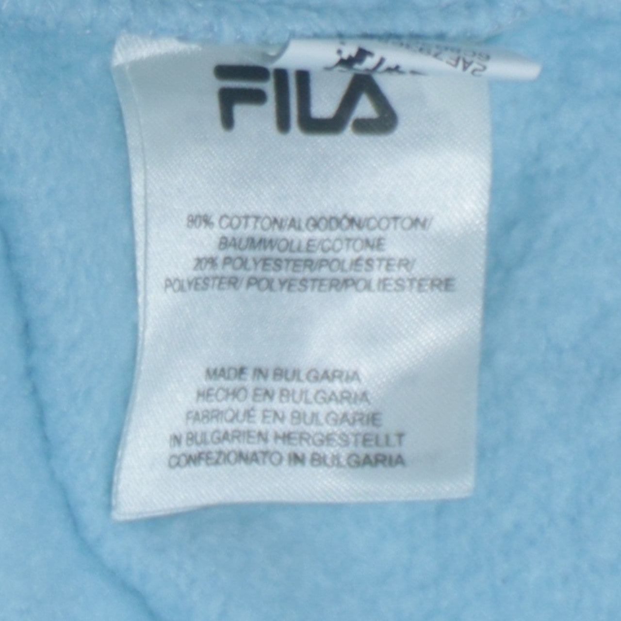 FILA Men's Blue XL Crew Neck Pullover Sweatshirt with Logo