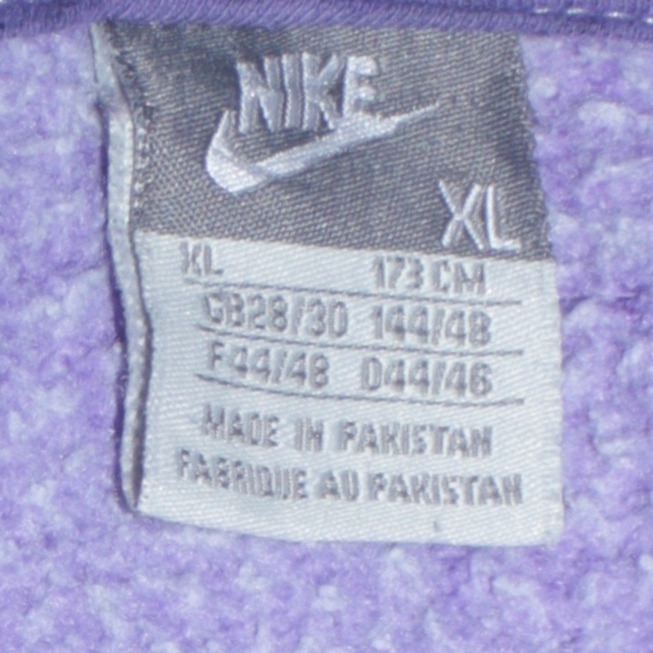 Nike Womens Purple Full Zip Hoodie XL Hooded Sweatshirt Casual