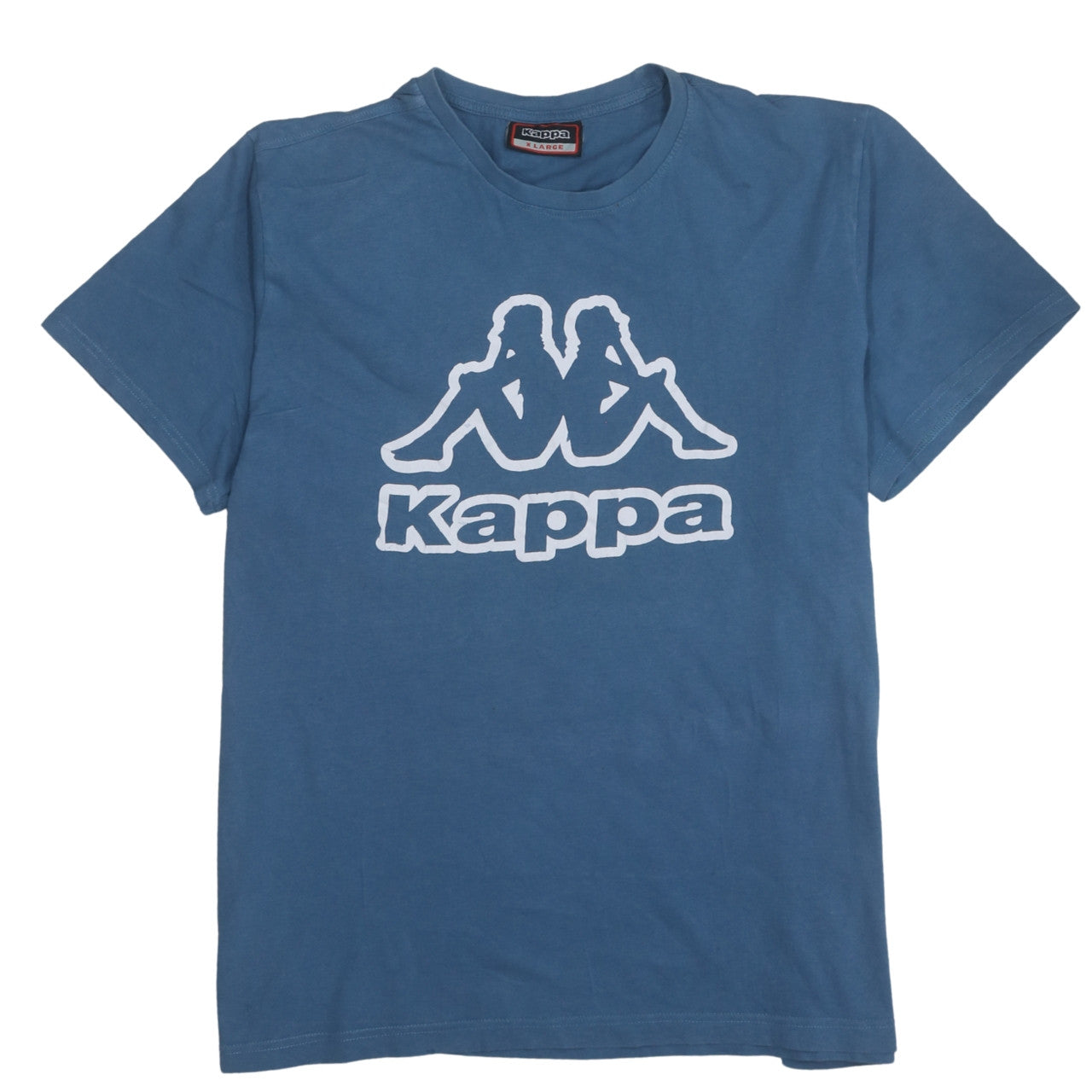 Kappa Men's Blue XL Crew Neck Graphic Logo Sports T-Shirt