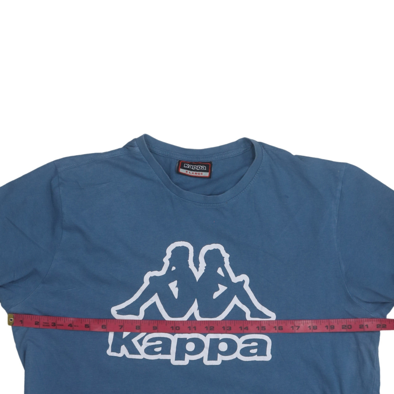 Kappa Men's Blue XL Crew Neck Graphic Logo Sports T-Shirt