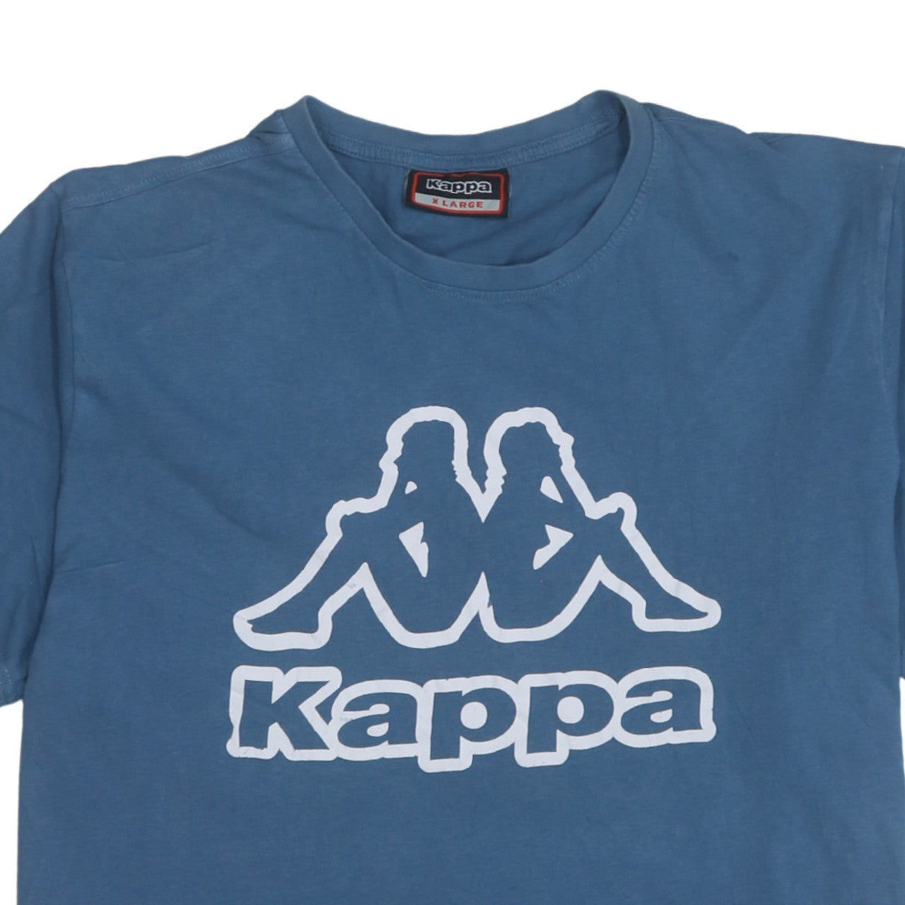 Kappa Men's Blue XL Crew Neck Graphic Logo Sports T-Shirt
