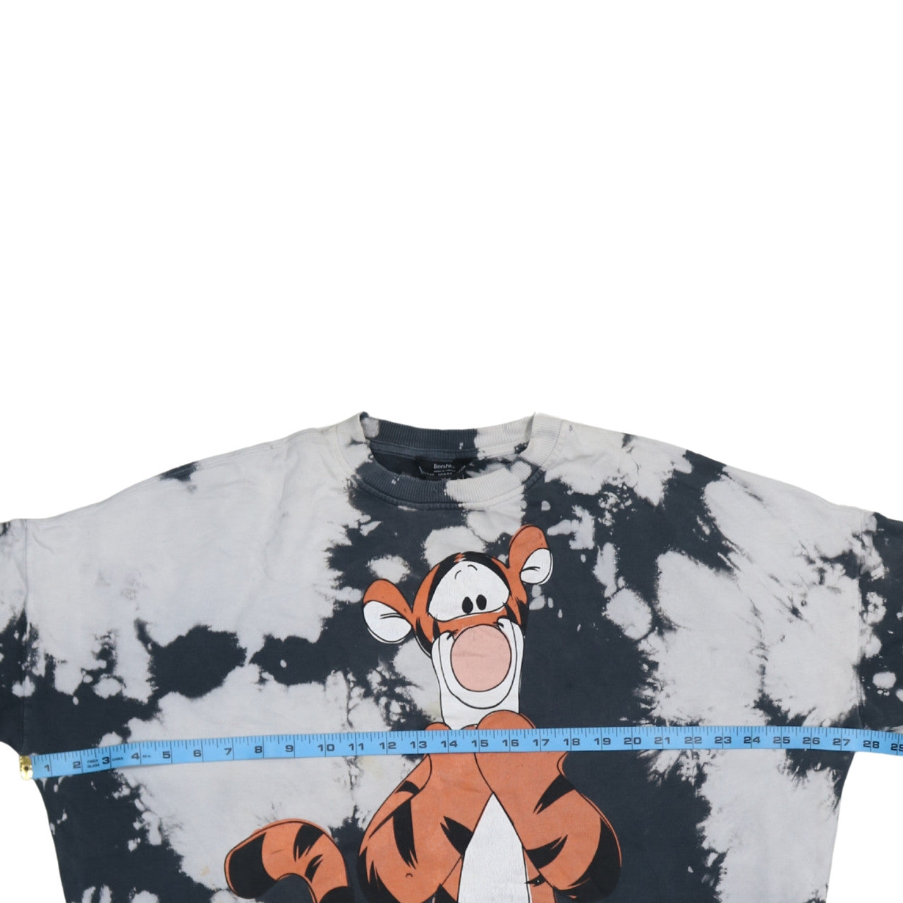 Bershka Women’s Grey Tie Dye Tigger Pullover Sweatshirt XS
