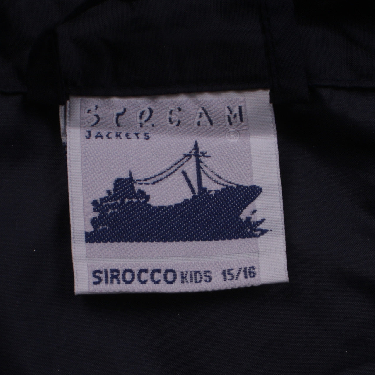 Sirocco Boys Black Hooded Windbreaker Jacket 15-16 Years Reflective Zip