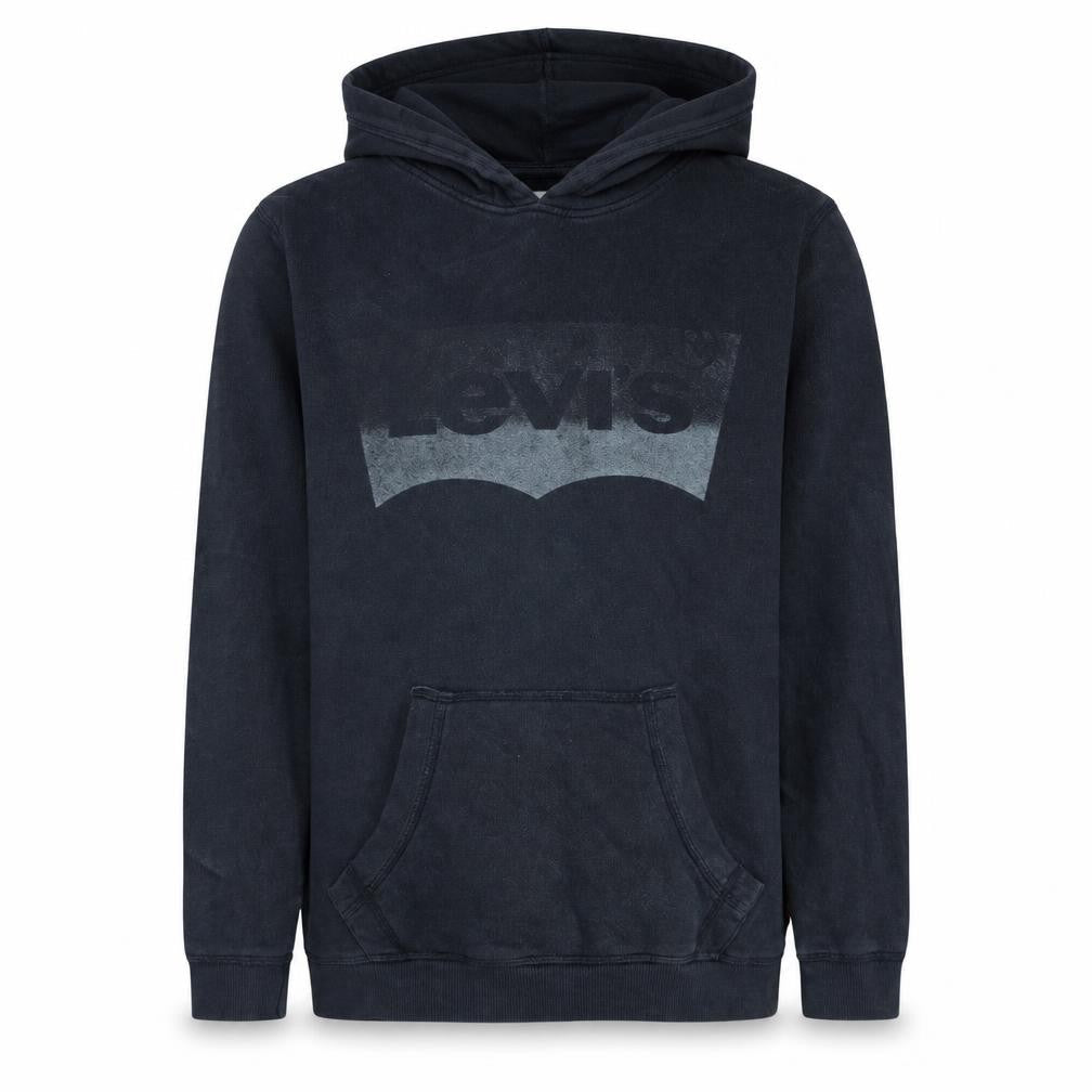 Levi's Boys Black Pullover Hoodie Size 14 Classic Logo Cotton Sweatshirt