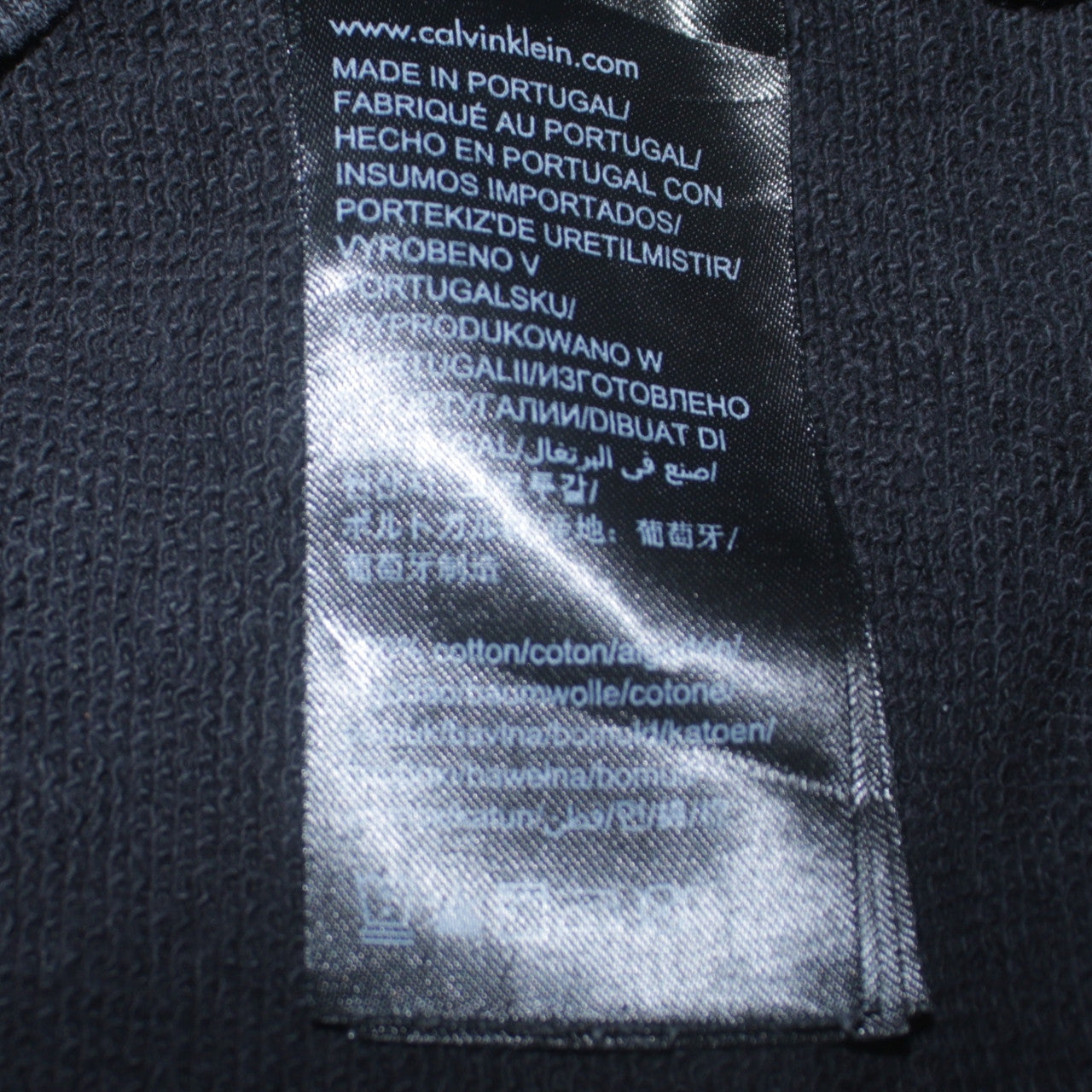 Calvin Klein Jeans Mens Black Logo Print Crew Neck Sweatshirt M