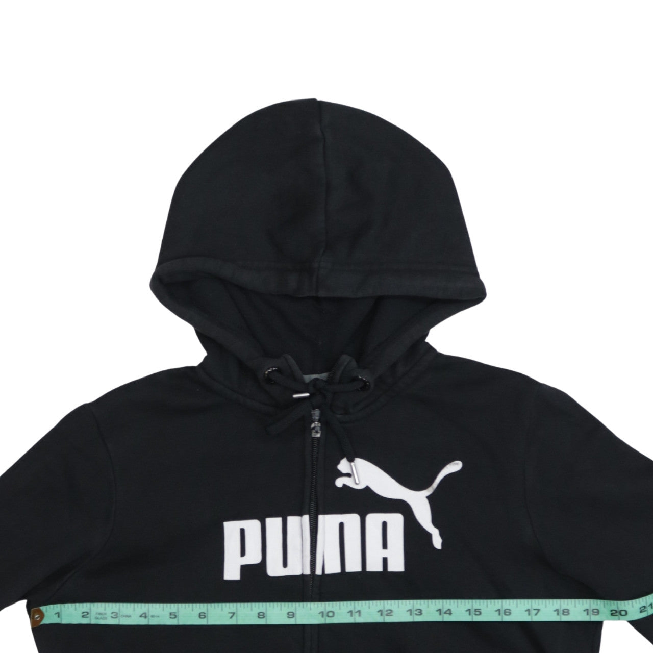 Puma Men's Black Full Zip Hoodie Size M Classic Logo Style