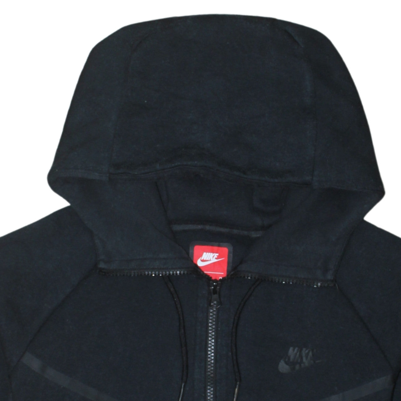 Nike Men's Black Small Full Zip Hoodie Cotton Blend