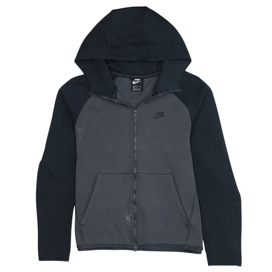 Nike Men's Grey Full Zip Hoodie Medium Sportswear