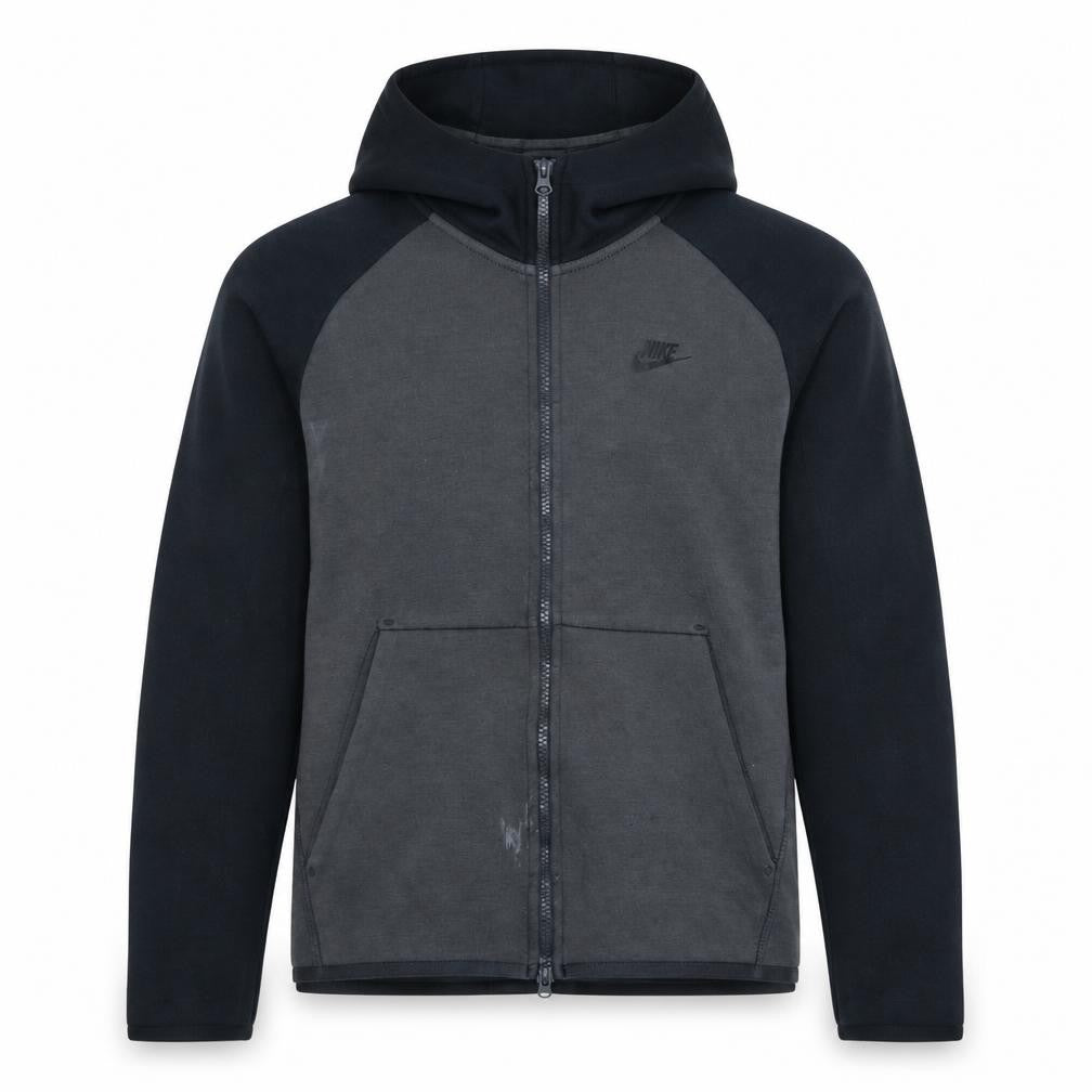 Nike Men's Grey Full Zip Hoodie Medium Sportswear