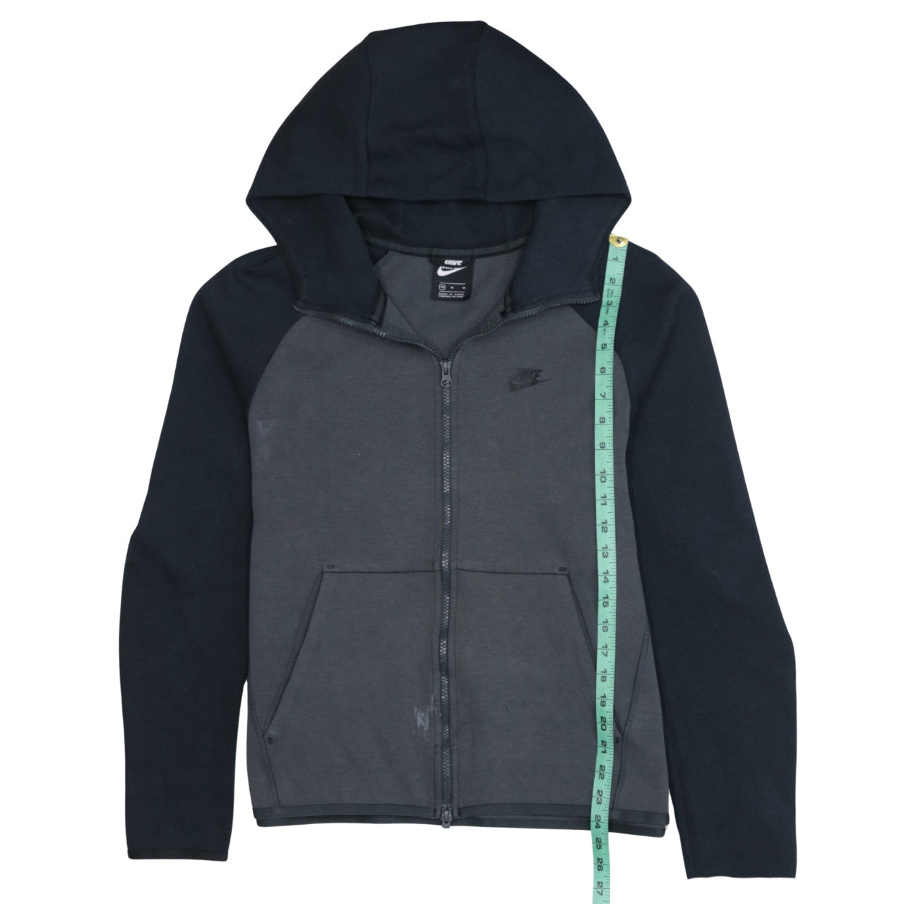 Nike Men's Grey Full Zip Hoodie Medium Sportswear