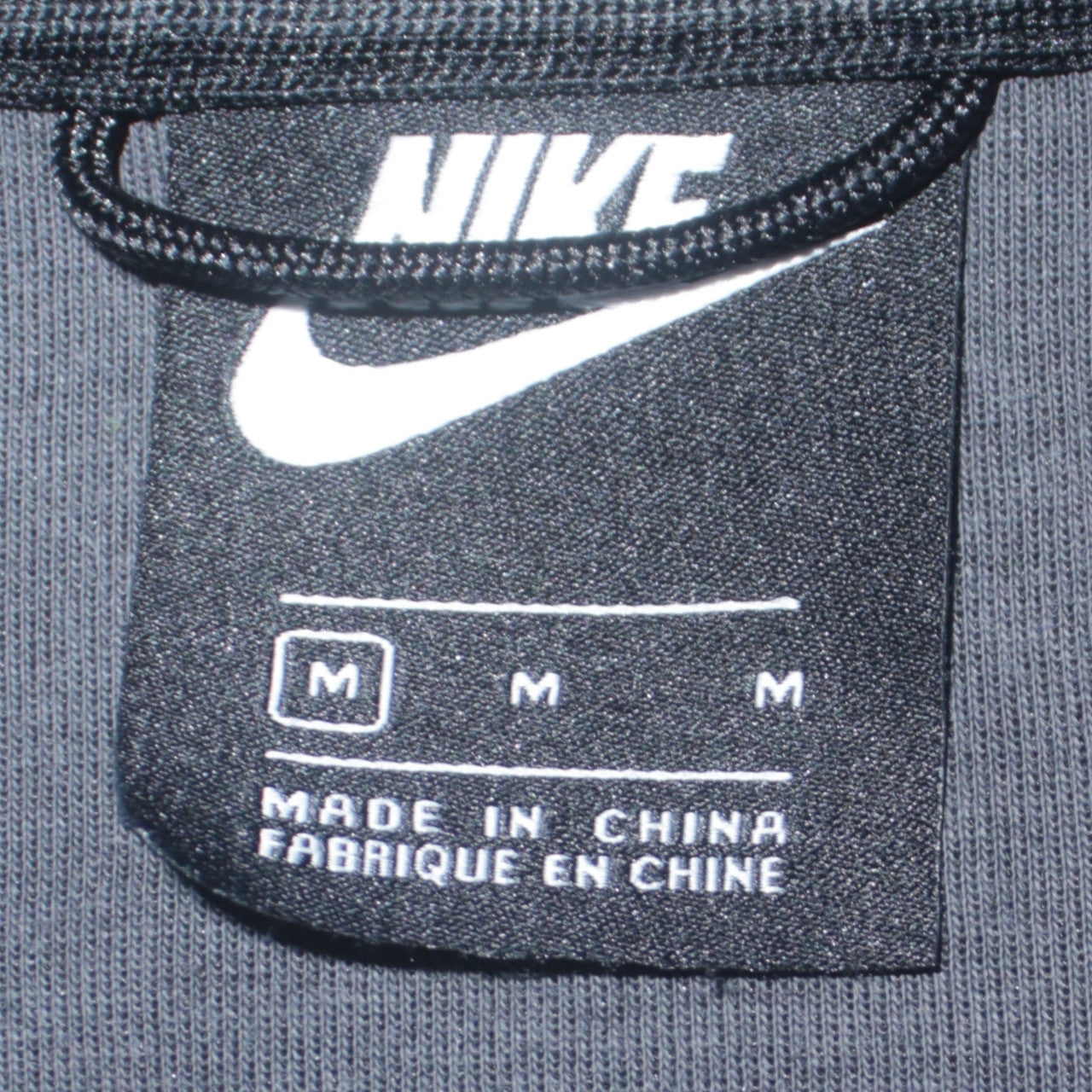 Nike Men's Grey Full Zip Hoodie Medium Sportswear