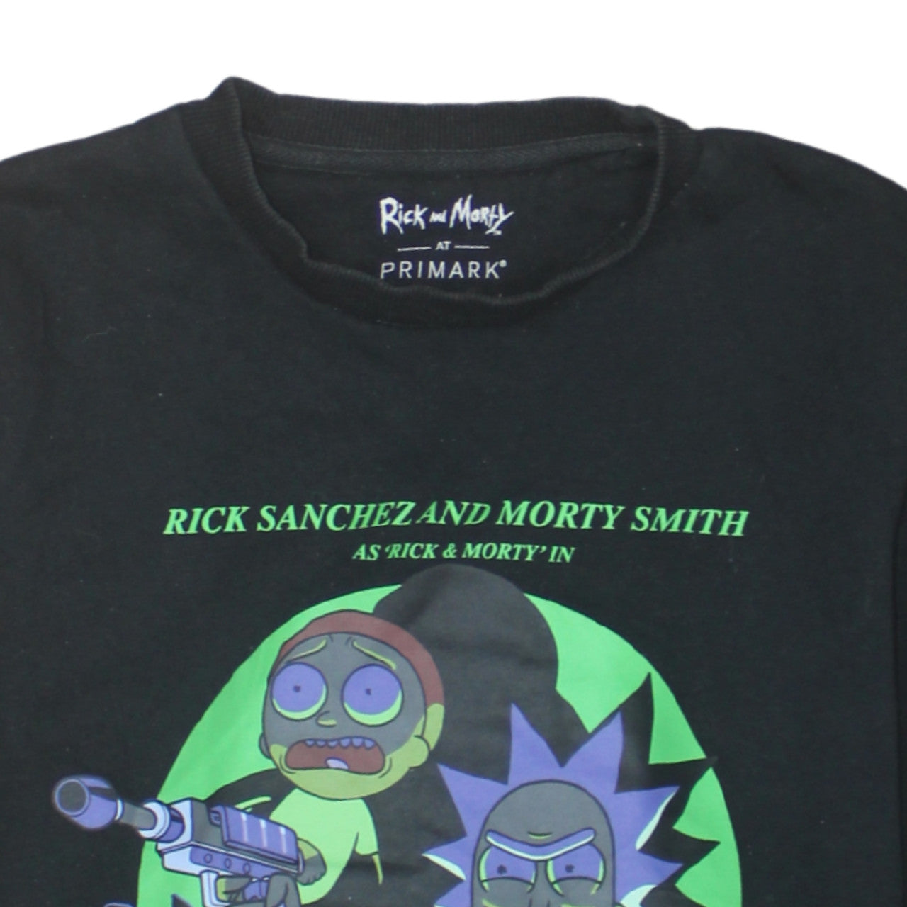 Primark Rick and Morty Men's Black Pullover Sweatshirt Size S