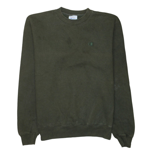 Champion Men's Green Crew Neck Pullover Sweatshirt Size M