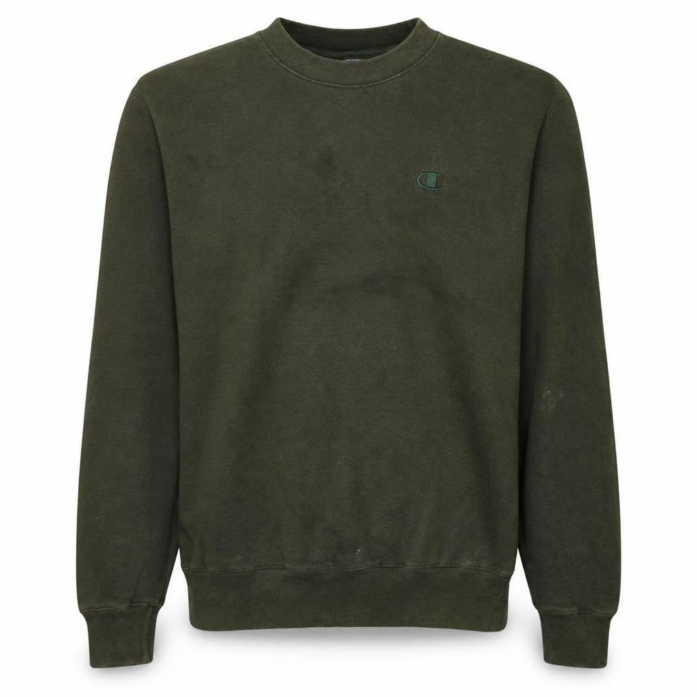 Champion Men's Green Crew Neck Pullover Sweatshirt Size M