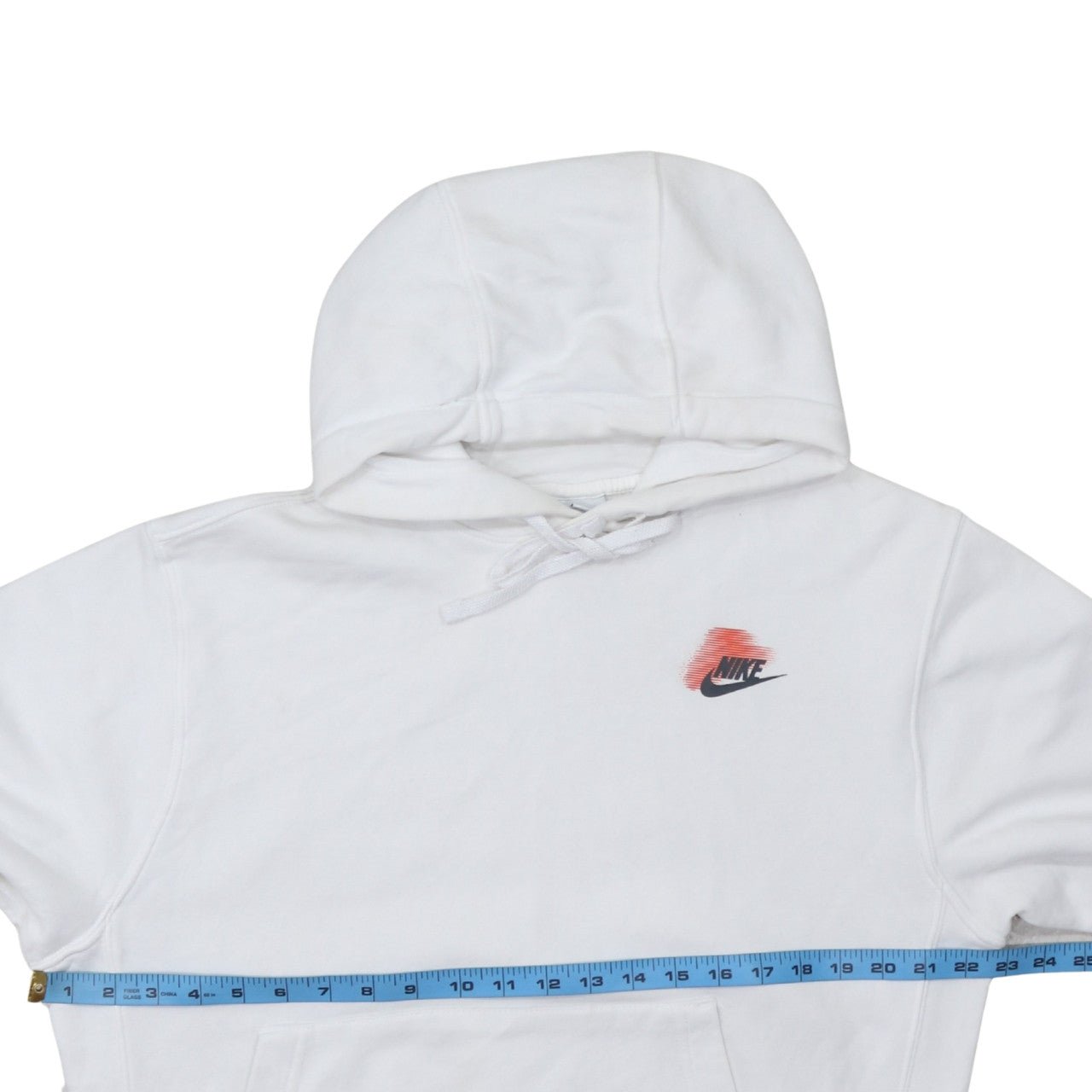 Nike Men's White Pullover Hoodie Small Graphic Logo Sportswear