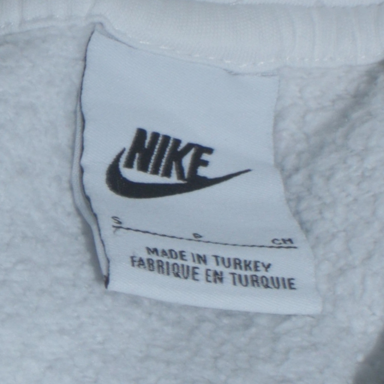 Nike Men's White Pullover Hoodie Small Graphic Logo Sportswear